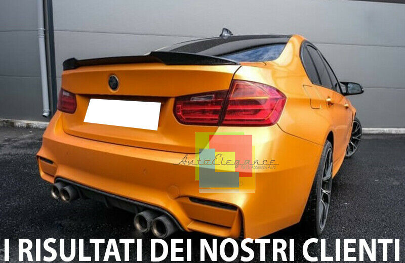 BMW 4 F36 GRAN COUPE SPOILER SUL COFANO NERO LUCIDO LOOK M4 AUTOELEGANCERICAMBI