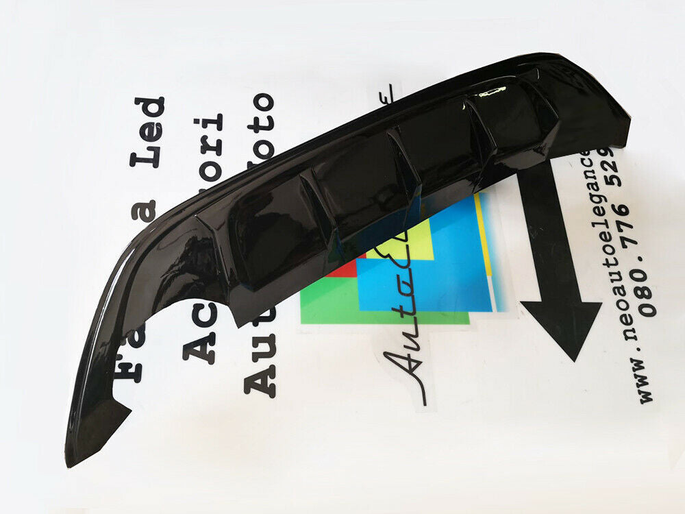 VW GOLF 7 VII 2012-2016 DIFFUSORE SOTTO PARAURTI POSTERIORE IN ABS TUNING DOPPIO SX