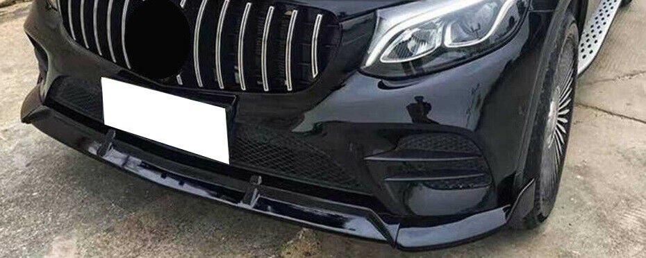 MERCEDES GLC 2015-2018 SPLITTER PARAURTI ANTERIORE SPOILER NERO LUCIDO AMG
