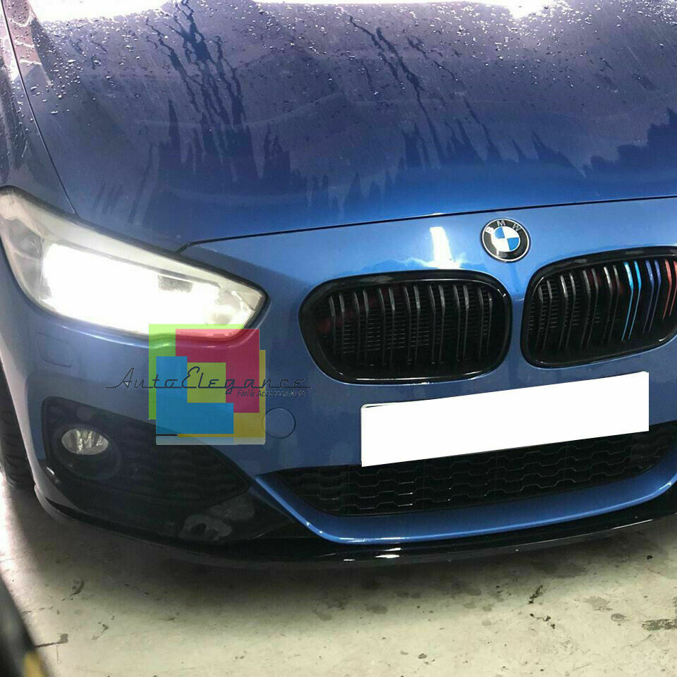 SOTTO PARAURTI ANTERIORE BMW SERIE 1 F20 F21 2015-2018 SPLITTER NERO LUCIDO 0083