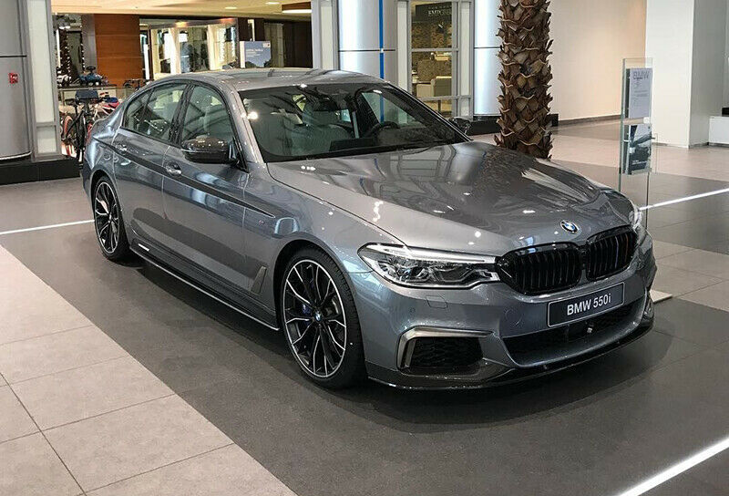 BMW SERIE 5 G30 G31 SOTTO PARAURTI ANTERIORE SPOILER ABS M-SPORT NERO LUCIDO AUTOELEGANCERICAMBI