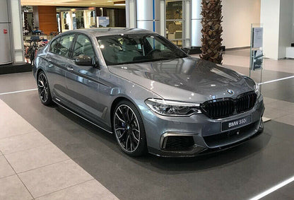 BMW SERIE 5 G30 G31 SOTTO PARAURTI ANTERIORE SPOILER ABS M-SPORT NERO LUCIDO AUTOELEGANCERICAMBI
