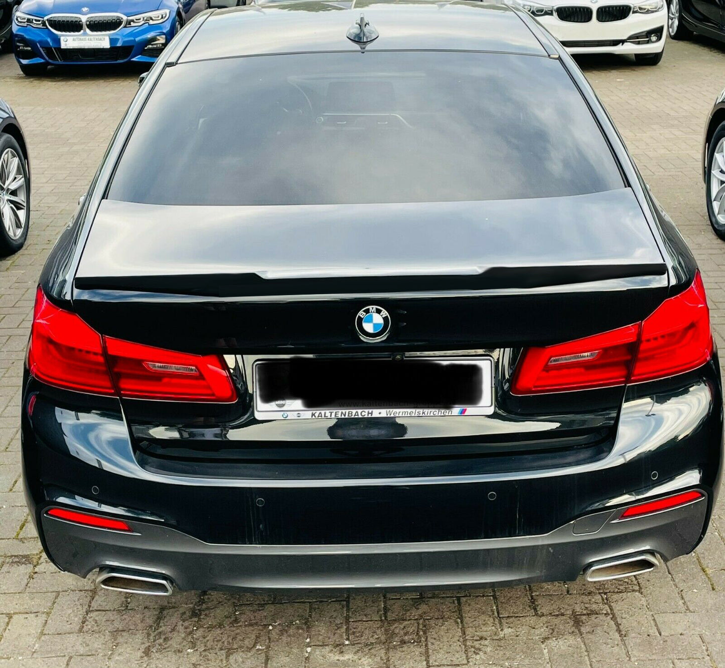 SPOILER POSTERIORE SUL COFANO BMW SERIE 5 G30 2016 IN POI IN ABS NERO LUCIDO M5