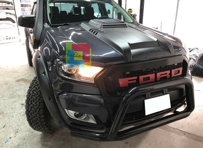 FORD RANGER 2016+ SPORTY LOOK HOOD VENT - ABS