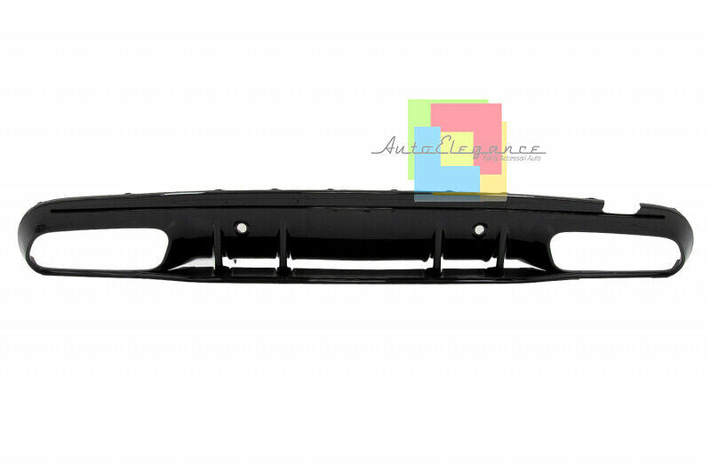 MERCEDES C A205 C205 2014-2019 REAR DIFFUSER ABS STEEL MUFFLERS AMG BLACK