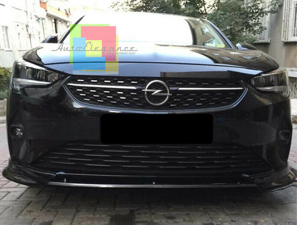 OPEL CORSA F 2019+ ABS FRONT BUMPER SPLITTER SPORTY LOOK BLACK