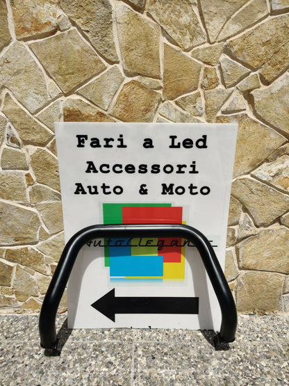 BULL BAR NERO ADATTO A FORD RANGER TK 2015+ SOTTO PARAURTI ANTERIORE AUTOELEGANCERICAMBI