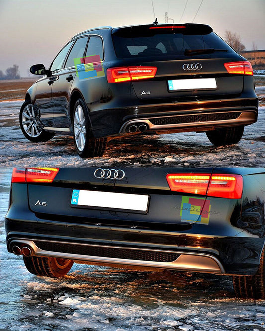 UNDER BUMPER AUDI A6 4G C7 2011-2014 AVANT SEDAN REAR DIFFUSER S LINE