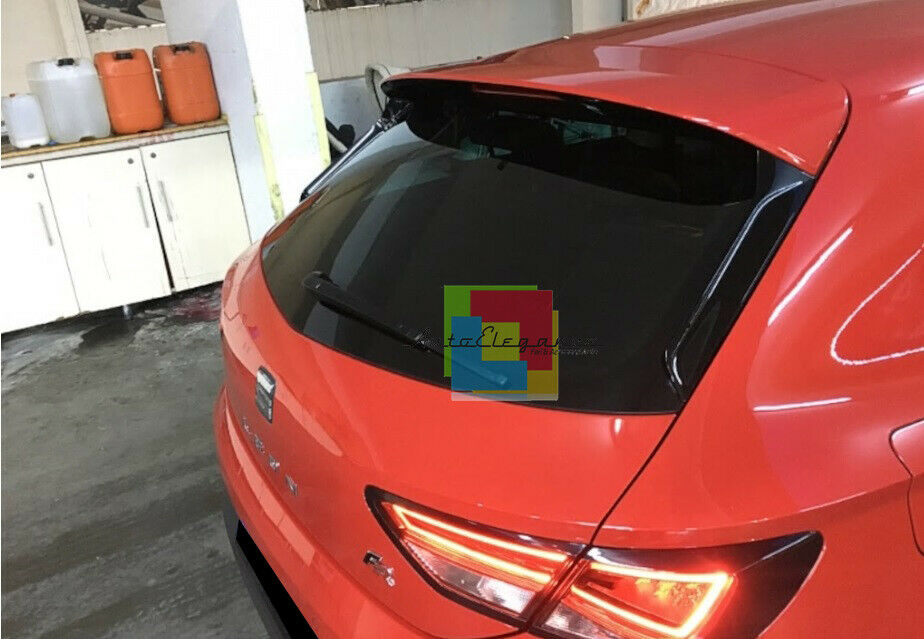 SEAT LEON 5F 5 PORTE 2012+ COPPIA DEFLETTORI LUNOTTO POSTERIORE SPOILER LOOK CUPRA