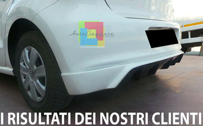 VW POLO 6R SOTTO PARAURTI LOOK DIFFUSORE POSTERIORE R ABS 0045