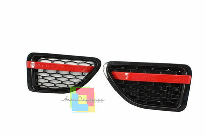LAND ROVER RANGE ROVER SPORT 05-08 GRIGLIA ANTERIORE + LATERALI NERO / ROSSO