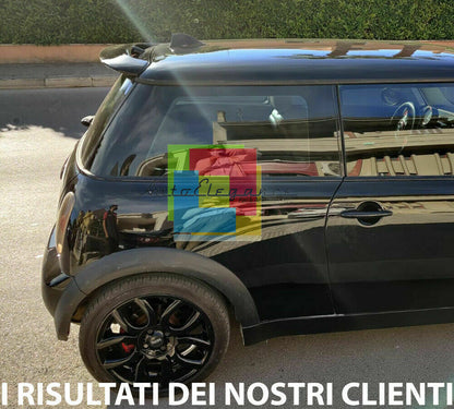 SPOILER POSTERIORE TETTO MINI COOPER R56 2005-2014 NERO LUCIDO ALETTONE SPORTIVO