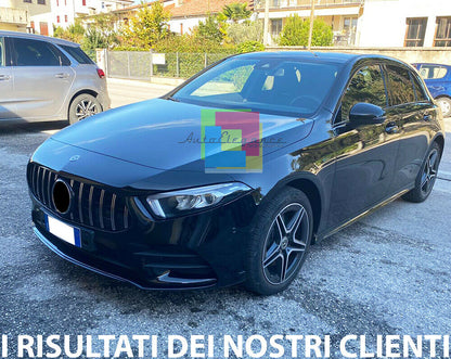 GRIGLIA ANTERIORE MERCEDES CLASSE A W177 2018+ CALANDRA AMG PROFILI CROMO 0067