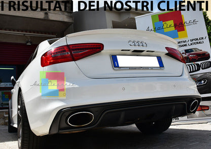 S4 SLINE REAR BONNET SPOILER AUDI A4 B8 8K SEDAN 08-15 PAINTED WHITE