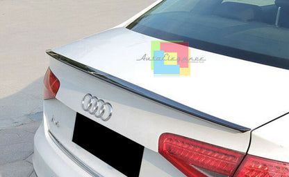 SPOILER LOOK S4 POSTERIORE COFANO AUDI A4 B8 8K BERLINA 08-15 VERNICIATO NERO