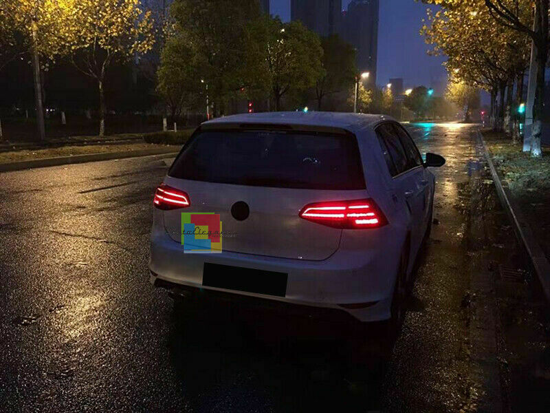 VW GOLF 7 7.5 VII 2012-2019 BLACK DYNAMIC LED REAR LIGHTS