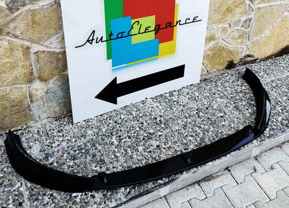 OPEL CORSA F FRONT BUMPER BLADE IN ABS SPORTS LOOK BLACK SPLITTER