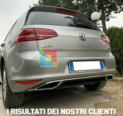 DIFFUSORE SOTTO PARAURTI POSTERIORE PER VW GOLF 7 2012-2016 LOOK 7.5 0138