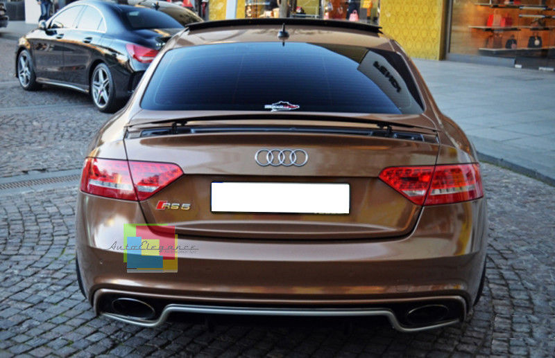 AUDI A5 COUPE 2007-2011 SPOILER DIFFUSORE RS5 POSTERIORE PER PARAURTI SLINE -1 AUTOELEGANCERICAMBI