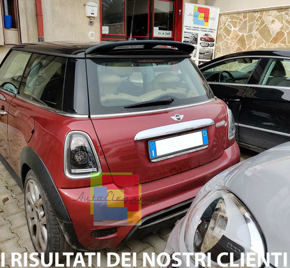 Dettagli su  SPOILER POSTERIORE SUL TETTO LOOK SPORTIVO PER MINI COOPER R56