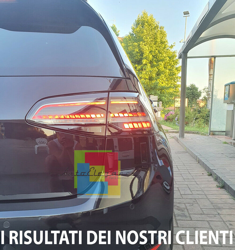VW GOLF 7 7.5 VII 2012-2019 BLACK DYNAMIC LED REAR LIGHTS