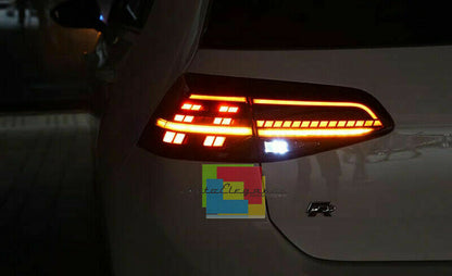 VW GOLF 7 7.5 VII 2012-2019 BLACK DYNAMIC LED REAR LIGHTS