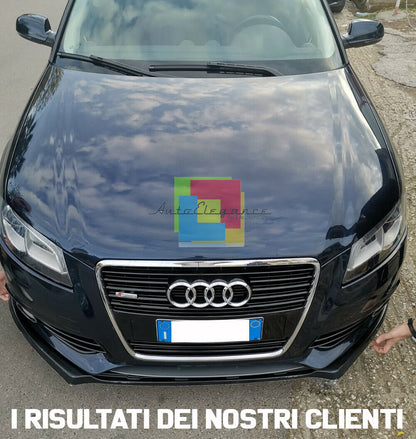 SOTTO PARAURTI ANTERIORE AUDI A3 8P 2008-2012 SPOILER ABS / PLASTIC NERO SPLITTER