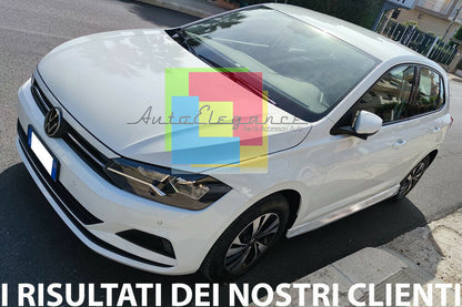 SIDE SKIRTS UNDER DOOR VW POLO MK6 AW1 DESIGN RLINE IN ABS 0035