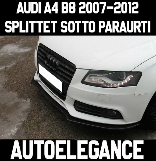 AUDI A4 B8 2008-2012 SPLITTER SPOILER SOTTO PARAURTI ANTERIORE RS4 S4 AUTOELEGANCERICAMBI