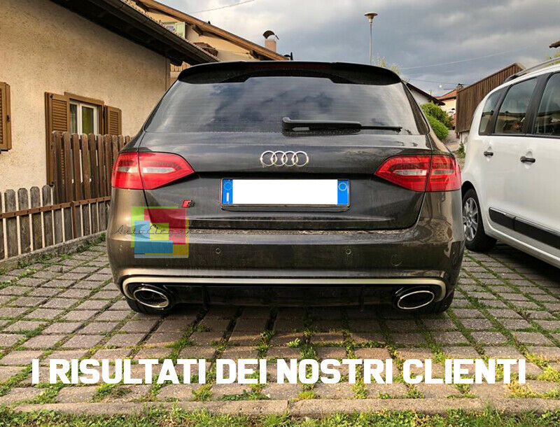 DIFFUSORE IN ABS RS4 SOTTO PARAURTI AUDI A4 B8 8K 2012-2015 RESTYLING