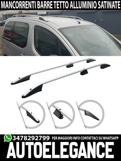 FORD TRANSIT CONNECT MK1 ROOF RAILS AESTHETIC ALUMINUM SILVER