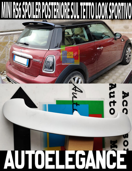 SPOILER POSTERIORE SUL TETTO LOOK SPORTIVO PER MINI COOPER R56