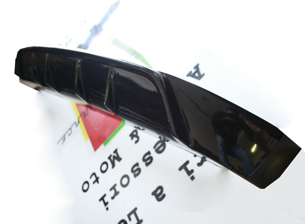 SOTTO PARAURTI POSTERIORE VW POLO 6R DIFFUSORE ABS LOOK RLINE DOPPIO SCARICO