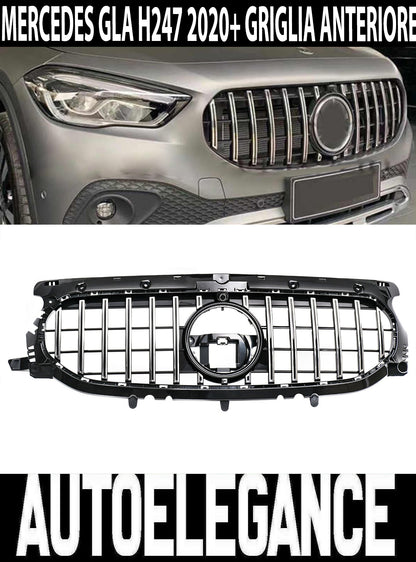 MERCEDES GLA H247 2020+ AMG FRONT GRILLE PANAMERICANA LOOK SATIN