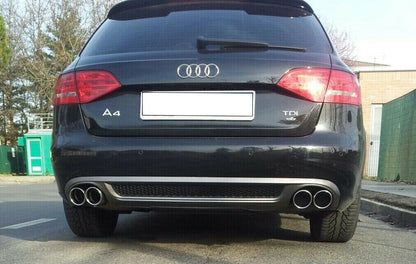 SOTTO PARAURTI AUDI A4 B8 8K 2007-2012 DIFFUSORE POSTERIORE S4 SLINE + TERMINALI