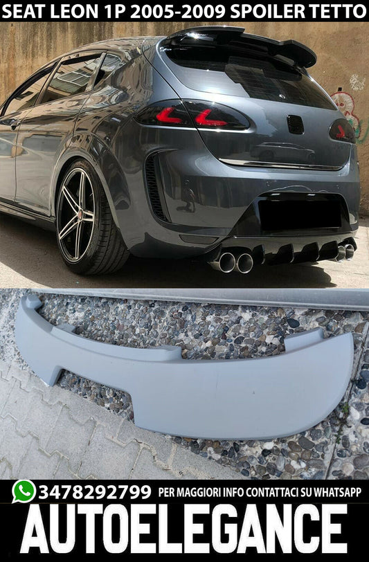 SPOILER POSTERIORE SEAT LEON 1P MK2 2005-2009 SUL TETTO CUPRA LOOK 0126