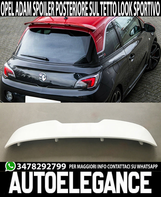 OPEL ADAM SPOILER POSTERIORE SUL TETTO LOOK SPORTIVO
