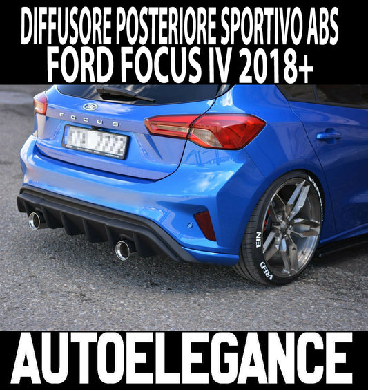 FORD FOCUS IV MK4 2018+ ABS SPORT REAR DIFFUSER