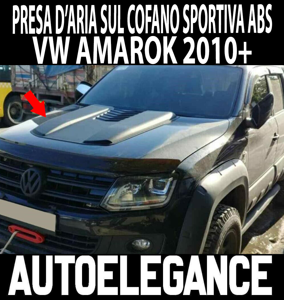 VW AMAROK 2010+ SPORTY LOOK HOOD AIR INTAKE - ABS -