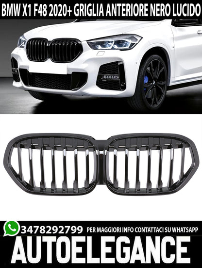 BMW X1 F48 2020+ GRILLE GRILLES BLACK M SPORT LOOK