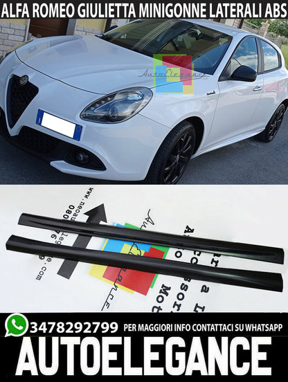 MINIGONNE LATERALI ALFA ROMEO GIULIETTA 2010-2020 SOTTO PORTA ABS 0168