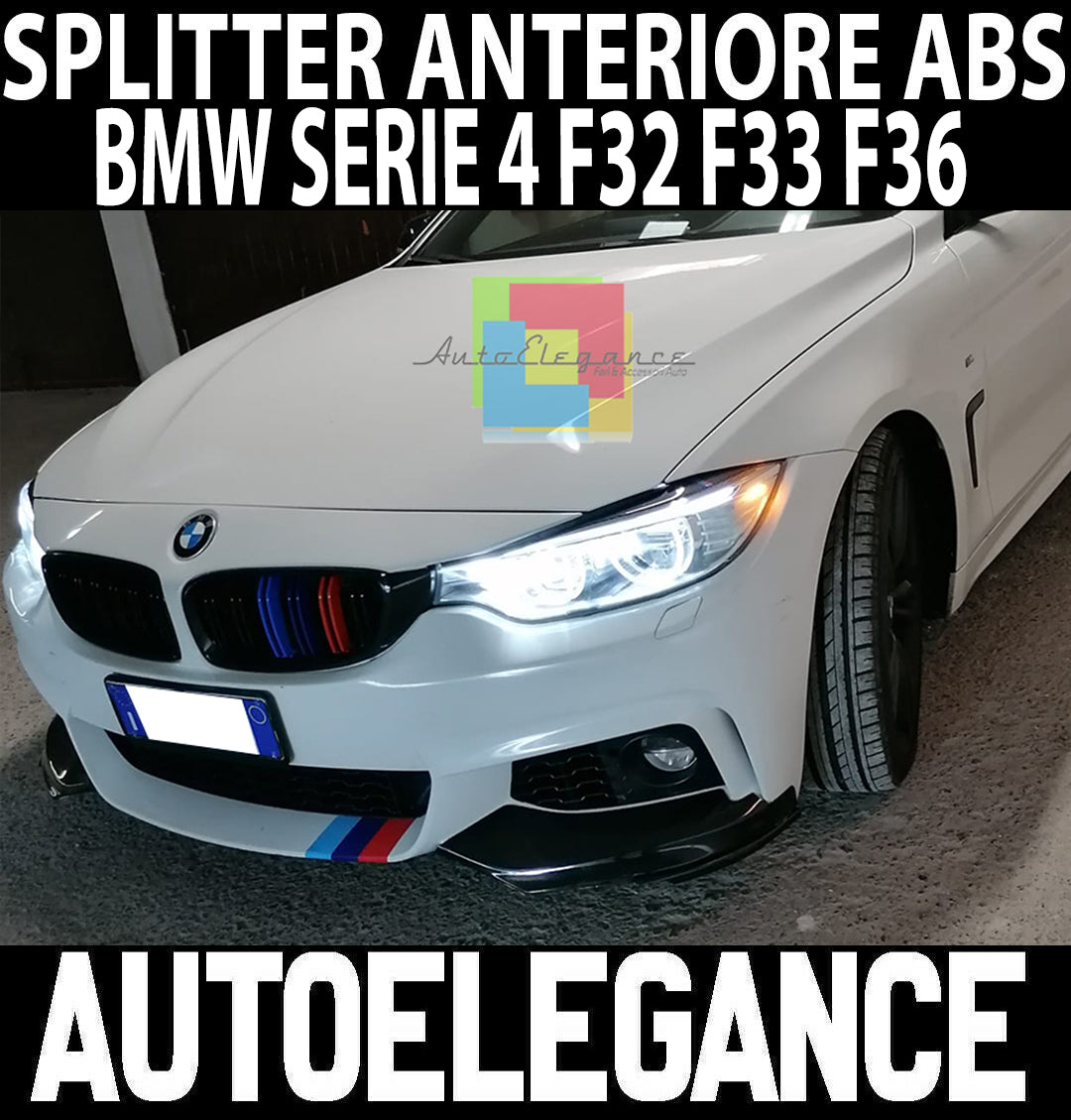 BMW SERIE 4 F32 F33 F36 2014+ SPLITTER SPOILER BAFFI SOTTO PARAURTI M SPORT AUTOELEGANCERICAMBI