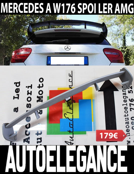 MERCEDES A-CLASS W176 2012-2018 REAR ROOF SPOILER A45 AMG .-.