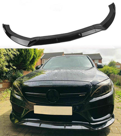 MERCEDES C-CLASS A205 C205 2015-2019 FRONT BUMPER SPLITTER ABS