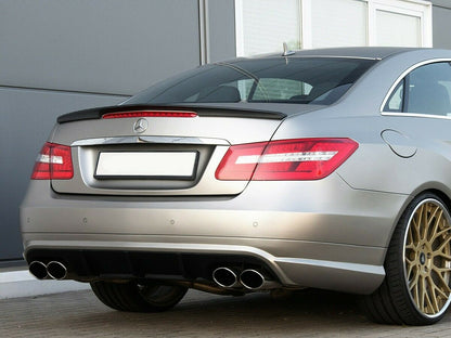 MERCEDES CLASSE E C207 W207 SPOILER POSTERIORE SUL COFANO AMG CARBON LOOK