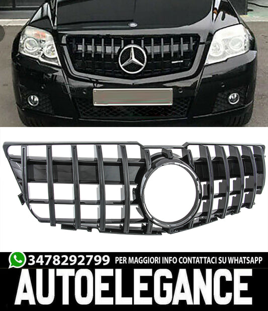 MERCEDES GLK FRONT GRILLE 2008-2012 AMG PANAMERICANA BLACK MASK