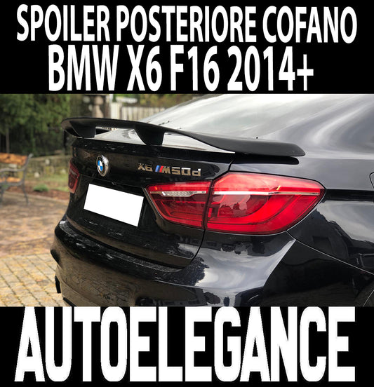 REAR BONNET SPOILER FOR BMW X6 F16 2014-2019 TUNING LOOK