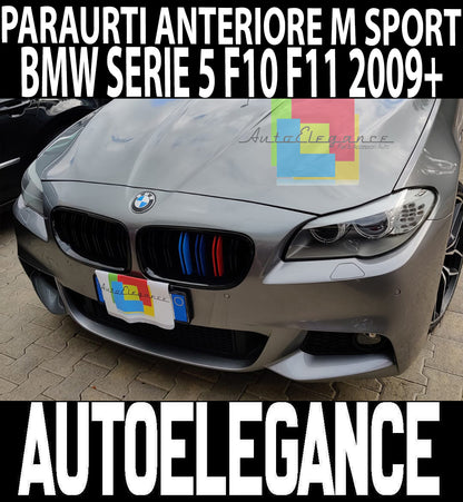 PARAURTI ANTERIORE PER BMW SERIE 5 F10 F11 2010-2014 LOOK M SPORT IN ABS .-