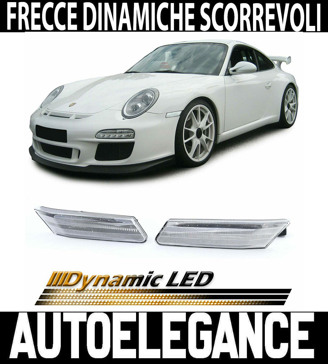 DYNAMIC LED INDICATOR FOR PORSCHE 911 997 BOXSTER CAYENNE SIDE