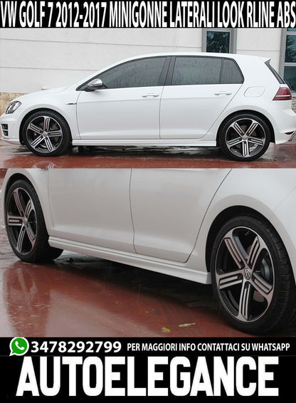 SIDE SKIRTS VW GOLF 7 &amp; 7.5 2012-2019 VII ABS RLINE LOOK ABS 0108